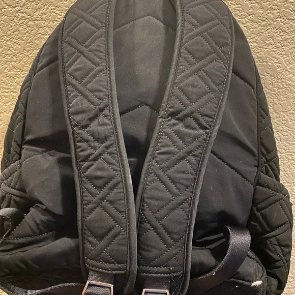 Vera Bradley Black Quilted Backpack - Picture 3 of 6